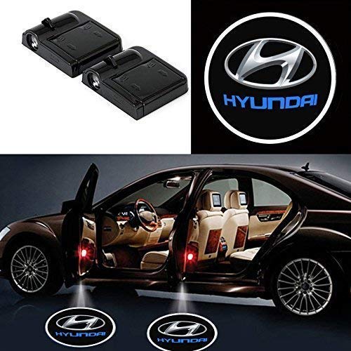 AutoBizarre Wireless Hyundai Logo Shadow Door Light/Ghost Shadow Door Light For All Hyundai Cars (works with all cars)