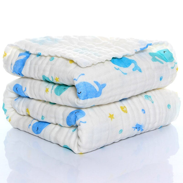 Baby Blankets Organic Muslin Swaddles Blanket for Newborn Cotton Solid Bath Towel
