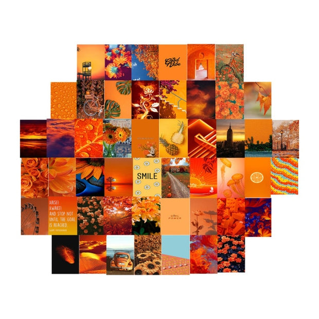 50pcs/set Wall Collage Aesthetic Photo Postcard Art Pictures Collage