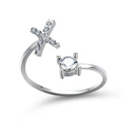 Adjustable 26 Initial Letter Ring For Women