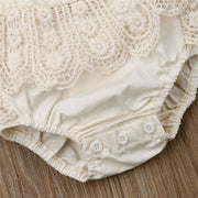 Bodysuits Sleeveless Ruffles Lace Jumpsuit Elegant Infant Girls