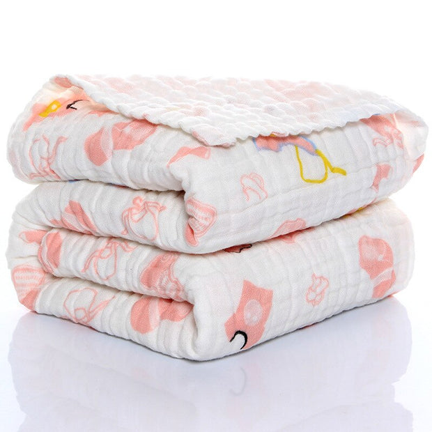 Baby Blankets Organic Muslin Swaddles Blanket for Newborn Cotton Solid Bath Towel