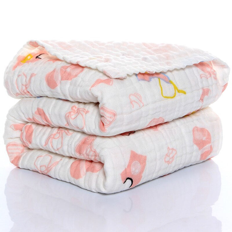 Baby Blankets Organic Muslin Swaddles Blanket for Newborn Cotton Solid Bath Towel