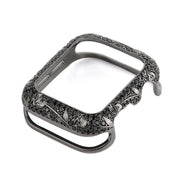 Armor Copper Protective Case for Apple Watch Series 6 5 4 3 SE Carved Diamond Cover Fashion Bumper for iWatch 38mm 42mm 40/44mm