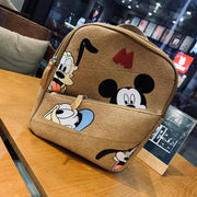 Anime NEW Disney children's bag Mickey Mouse children's Bacpack Autumn Mickey Minnie Mouse pattern backpack Kids Christmas Gifts