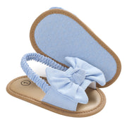 2020 Baby Girls Bow Knot Sandals Cute Summer Soft Sole Flat Princess Shoes Infant Non-Slip First Walkers