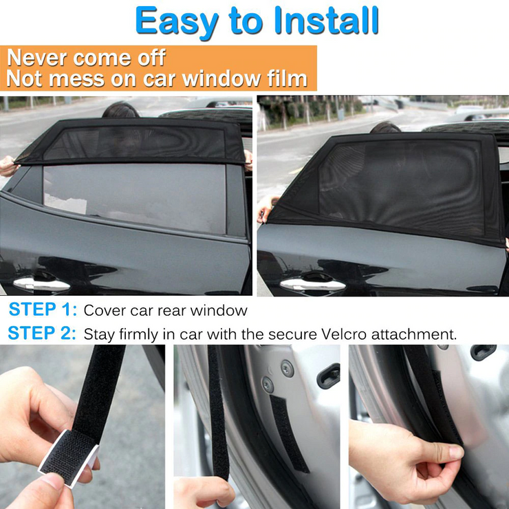 2 Pcs Car Window Cover