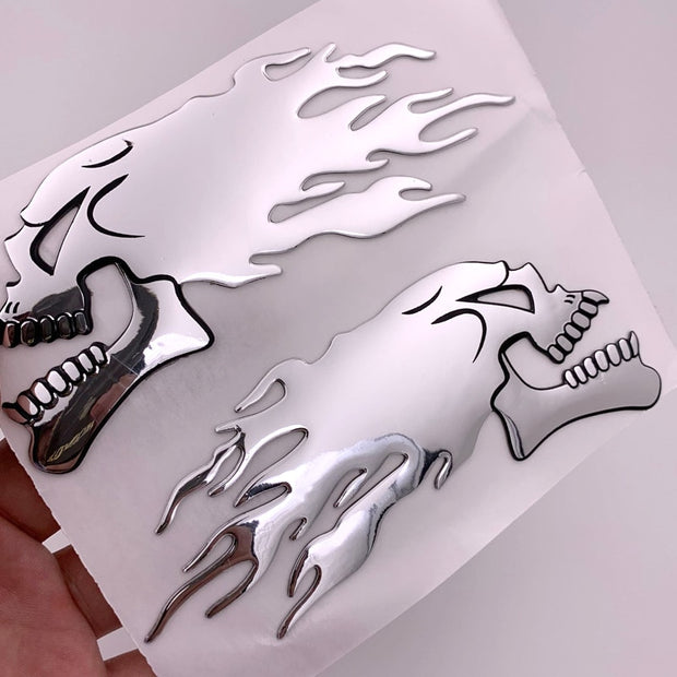 3D  Ghost Skull Head Auto Motorcycle Car Sticker