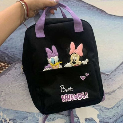 Anime NEW Disney children's bag Mickey Mouse children's Bacpack Autumn Mickey Minnie Mouse pattern backpack Kids Christmas Gifts