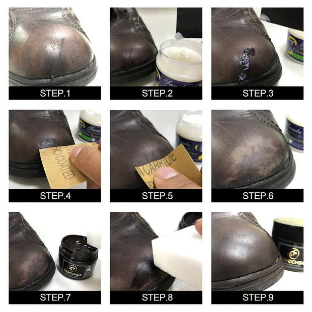 50ml Vinyl Leather Repair Tool Scratch Rips Refurbishing Maintenance Cleaner Polishing Cream for Car Seat Sofa Shose Purse