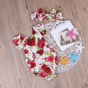 2pcs Baby Girls Clothes Jumpsuit Romper+Headband