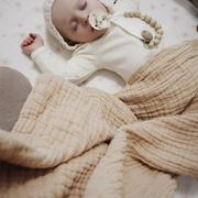 Baby Blankets Organic Muslin Swaddles Blanket for Newborn Cotton Solid Bath Towel