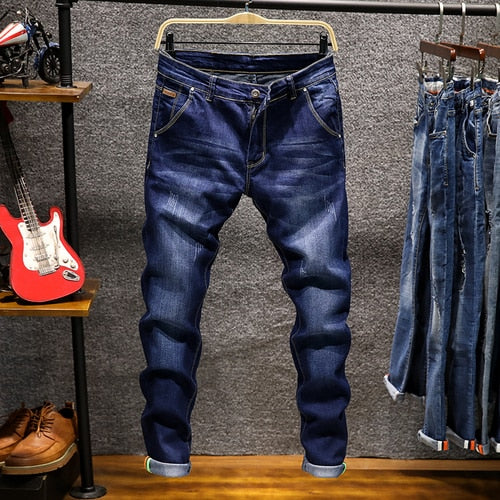 2020 New Fashion Boutique Stretch Casual Mens Jeans / Skinny Jeans Men Straight Mens Denim Jeans / Male Stretch Trouser Pants