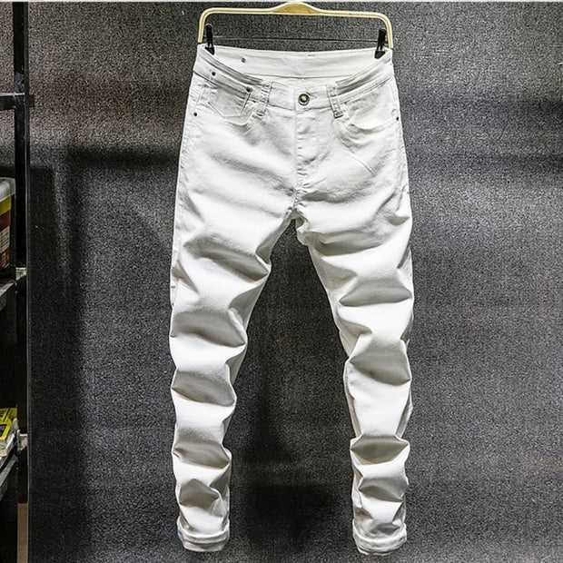 2020 New Fashion Boutique Stretch Casual Mens Jeans / Skinny Jeans Men Straight Mens Denim Jeans / Male Stretch Trouser Pants
