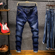2020 new skinny jeans men's slim-fitting high-quality stretch men's jeans pencil pants blue khaki gray men fashion casual jeans