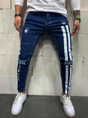 3 Styles Men Stretchy Skinny Biker Slim Fit Denim Scratched zipper Hip hop casual jeans High Quality Jeans