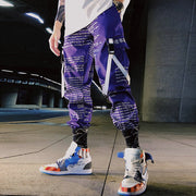 Block Pocket Patchwork Cargo Joggers Men 2021 New Streetwear Hip Hop Letter Print Harem Pants Mens Casual Trousers Sweatpants