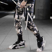 Block Pocket Patchwork Cargo Joggers Men 2021 New Streetwear Hip Hop Letter Print Harem Pants Mens Casual Trousers Sweatpants