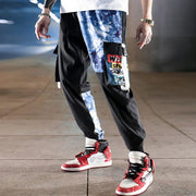 Block Pocket Patchwork Cargo Joggers Men 2021 New Streetwear Hip Hop Letter Print Harem Pants Mens Casual Trousers Sweatpants