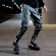 Block Pocket Patchwork Cargo Joggers Men 2021 New Streetwear Hip Hop Letter Print Harem Pants Mens Casual Trousers Sweatpants