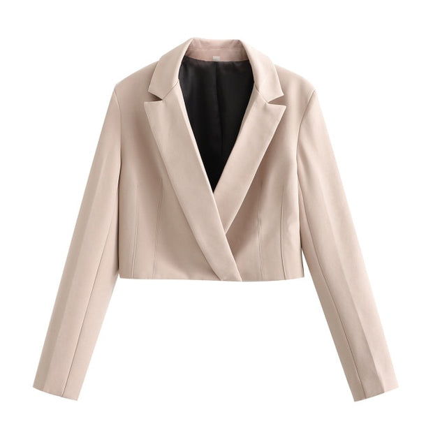 2021 Two piece set Women suits Cropped Blazer and Mini Skirt Elegant High Fashion Chic Lady 2 piece set Women blazer set