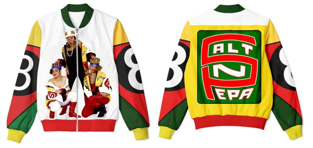 7 Styles Salt-n-Pepa-8-ball 3D Printing Zip Up Jacket