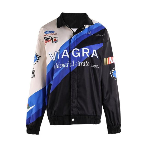 Fashion Print Baseball College Jacket Couple Bomber Unisex Racer Jacket Varsity Hiphop Streetwear Coats New 2021