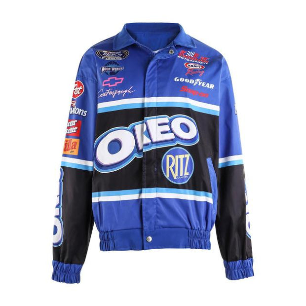 Fashion Print Baseball College Jacket Couple Bomber Unisex Racer Jacket Varsity Hiphop Streetwear Coats New 2021
