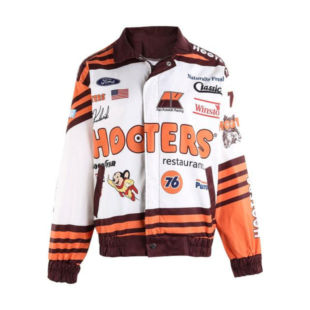 Fashion Print Baseball College Jacket Couple Bomber Unisex Racer Jacket Varsity Hiphop Streetwear Coats New 2021