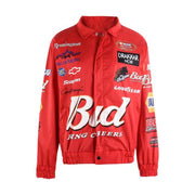 Fashion Print Baseball College Jacket Couple Bomber Unisex Racer Jacket Varsity Hiphop Streetwear Coats New 2021