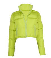 Women Short Bread Down Winter Warm Solid Jacket Stand Up Collar Cardigan Down Jacket Outerwear Padded Coat