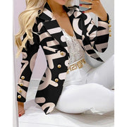 2021 Women New Autumn Lapel Collar Double Breasted Blazer & Tailored Pants Set Long Leggings Suit Elegant 2 Piece Outfits